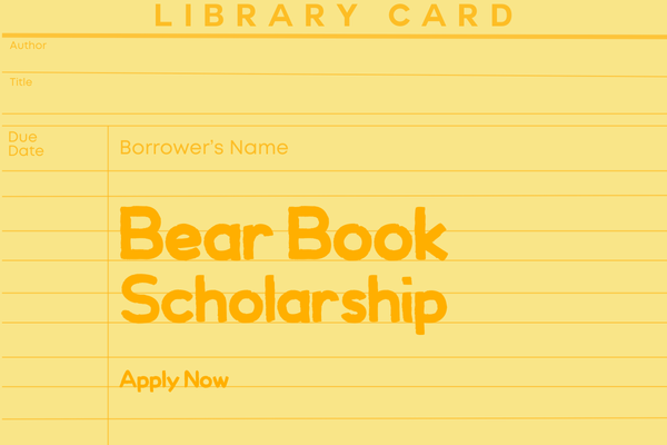 Bear Book scholarship graphic